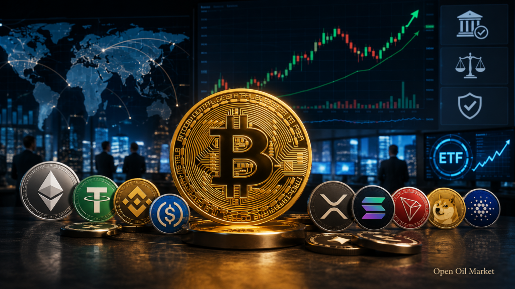 ข่าวสารเกี่ยวกับ cryptocurrency 6 กรกฎาคม 2026: Bitcoin, ETF, Stablecoins และ 10 อันดับแรกของ cryptocurrency