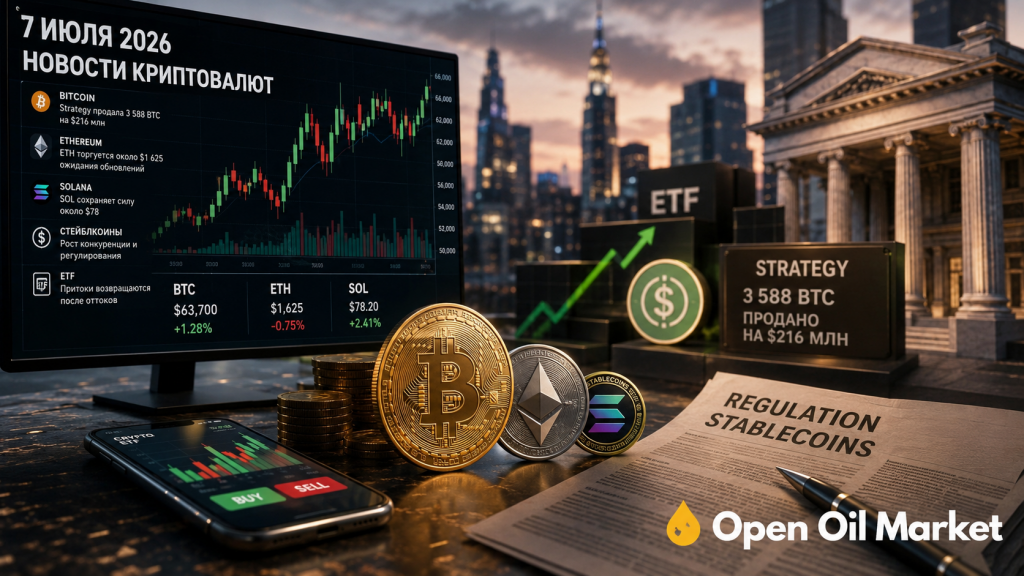 ข่าว Cryptocurrency วันที่ 7 กรกฎาคม 2026: Bitcoin, ETF, กลยุทธ์, Ethereum, Solana และ stablecoins