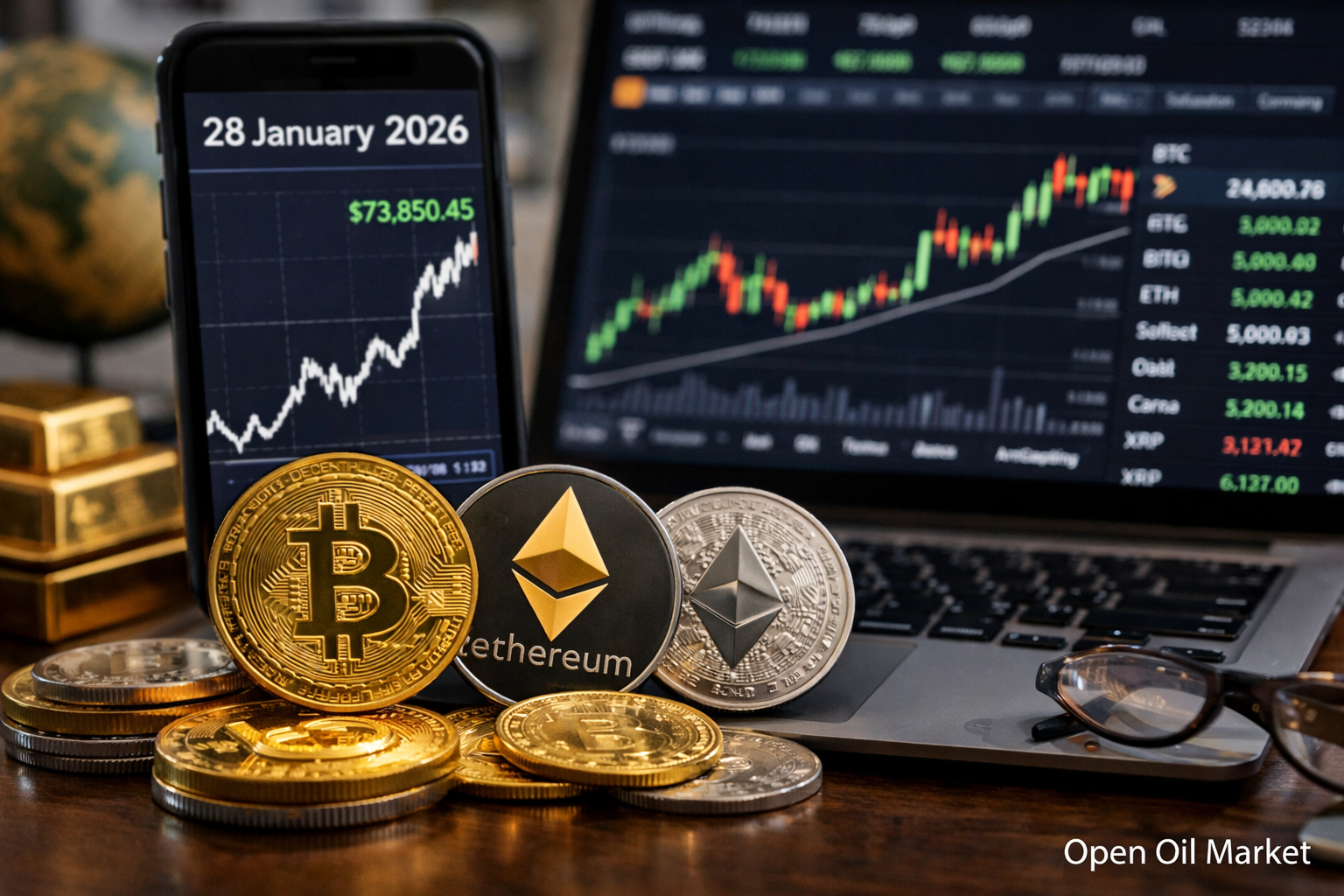 ข่าวสารสกุลเงินดิจิทัล - วันพุธที่ 28 มกราคม 2026 Bitcoin, Ethereum และตลาดสินทรัพย์ดิจิทัล