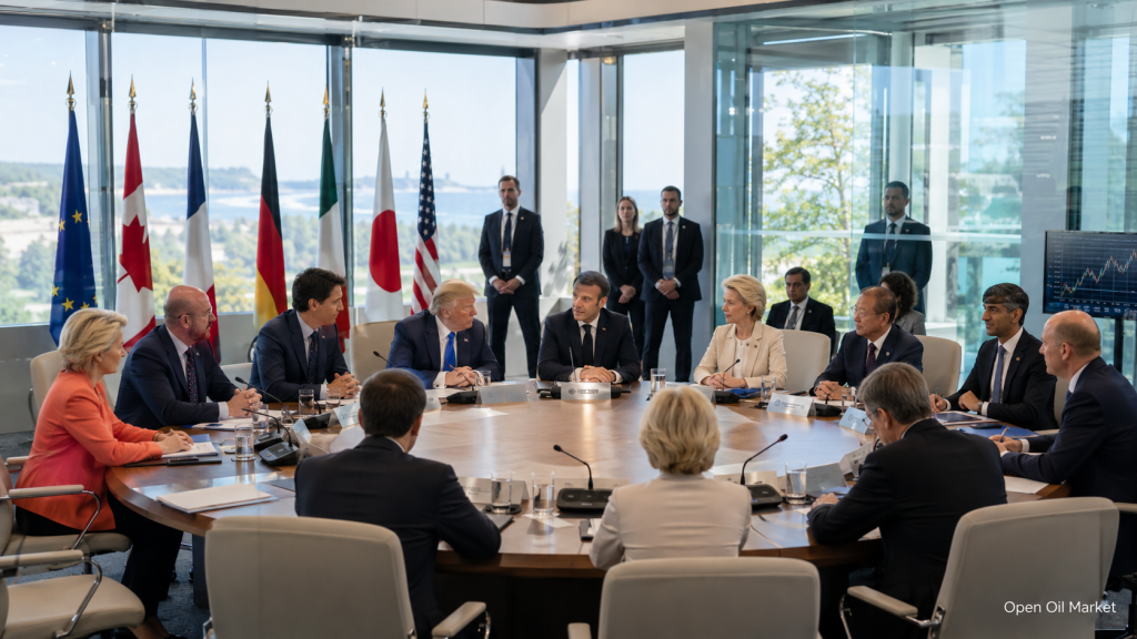 เหตุการณ์ทางเศรษฐกิจและรายงานของบริษัท, วันจันทร์ที่ 15 มิถุนายน 2026: G7 ที่ฝรั่งเศส, การเจรจาสหภาพยุโรป, ลาการ์ด และอุตสาหกรรมในสหรัฐฯ
