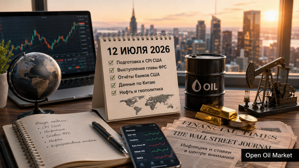 ปฏิทินการเงินโลก 12 กรกฎาคม 2026 พร้อม CPI สหรัฐฯ, รายงานจากธนาคาร, น้ำมัน และดัชนี S&P 500, Euro Stoxx 50, Nikkei 225 และ MOEX