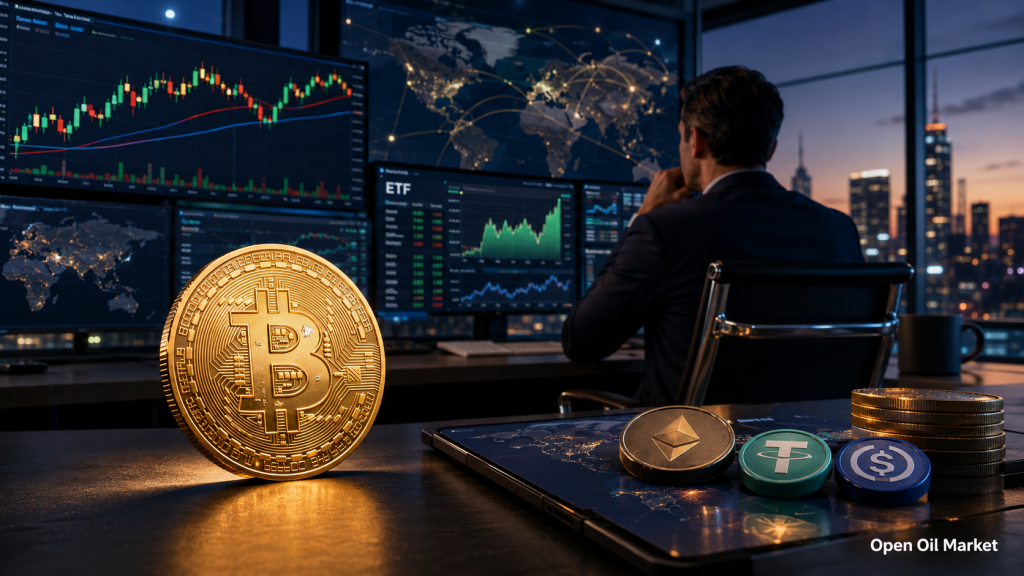 ข่าวสารสกุลเงินดิจิทัล, วันจันทร์ที่ 15 มิถุนายน 2026: Bitcoin รักษาพื้นที่สำคัญ, นักลงทุนประเมิน ETF, สเตเบิลคอยน์, และการทำโทเค็นของสินทรัพย์