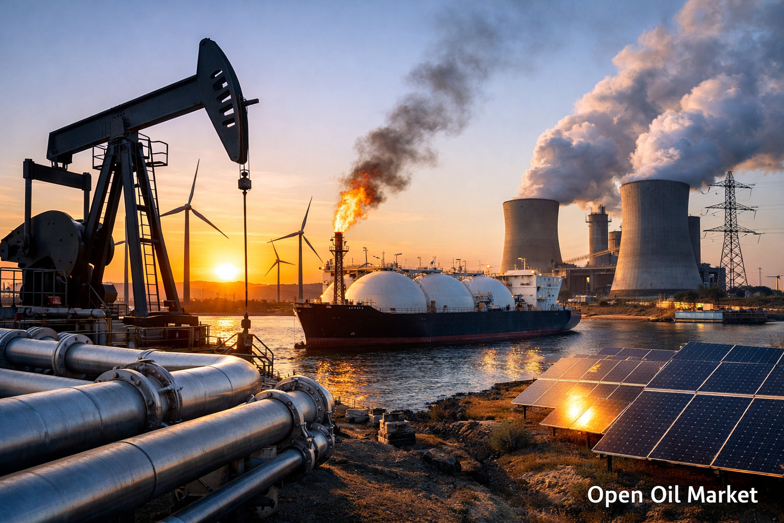 ตลาดพลังงานโลกและอุตสาหกรรมพลังงาน — น้ำมัน, ก๊าซ, ไฟฟ้า, RE และโรงกลั่นน้ำมัน 3 กุมภาพันธ์ 2026